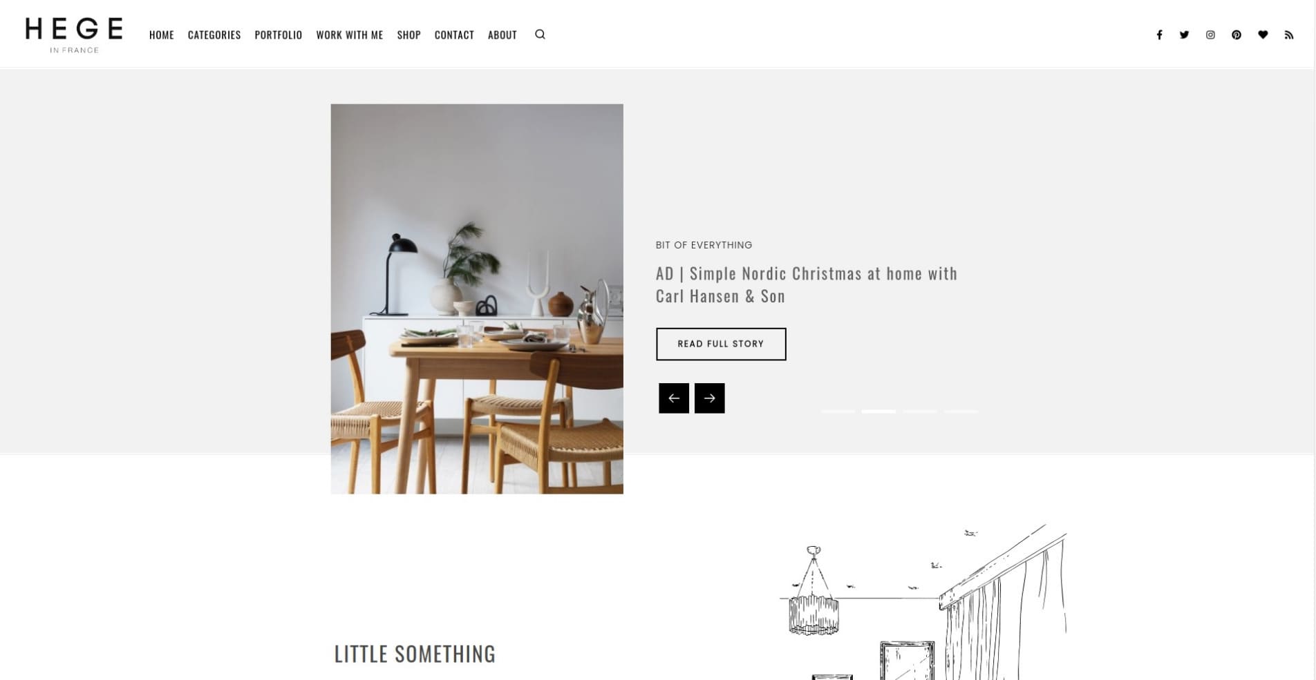 Hege in France Studio website