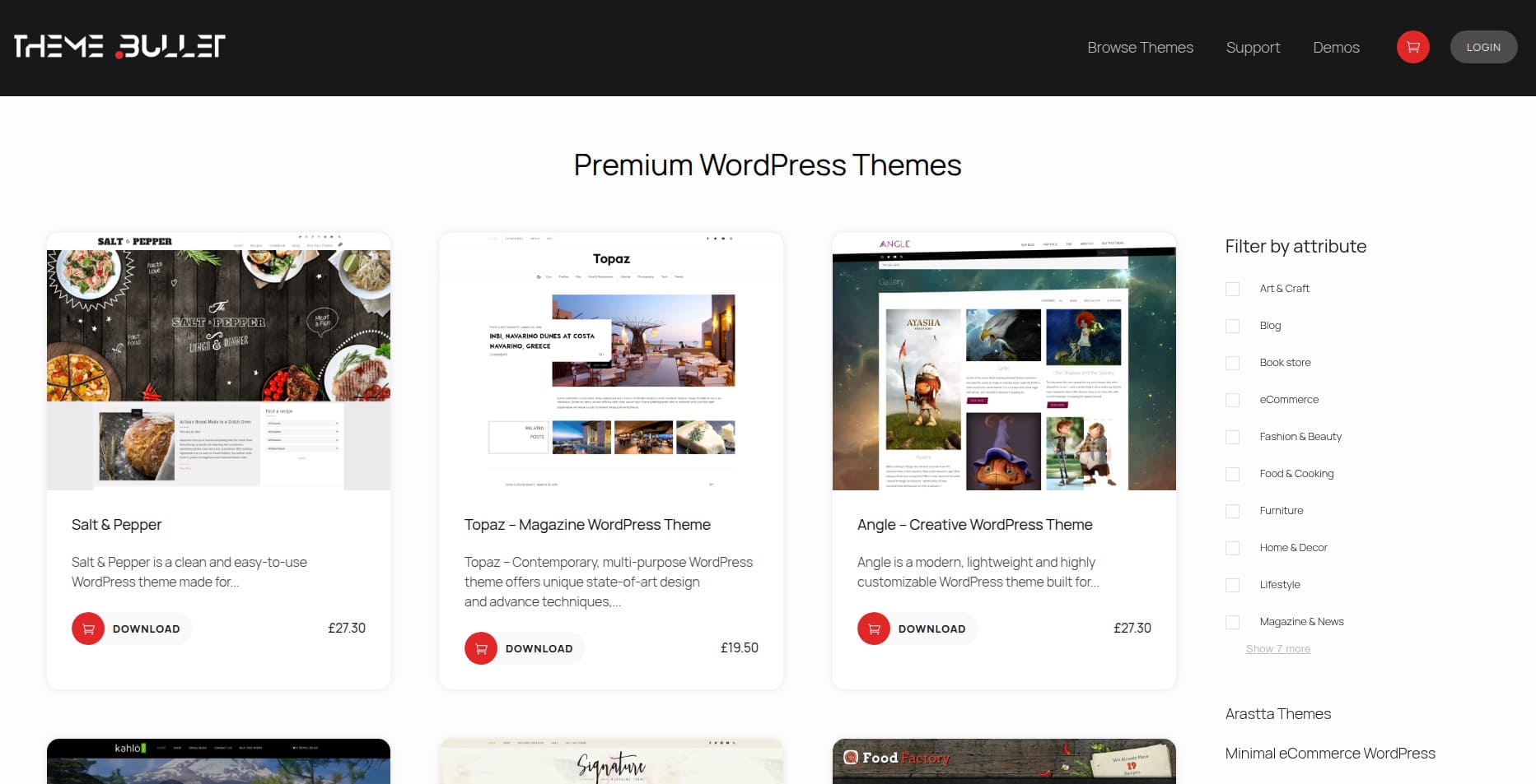 Theme Bullet templates