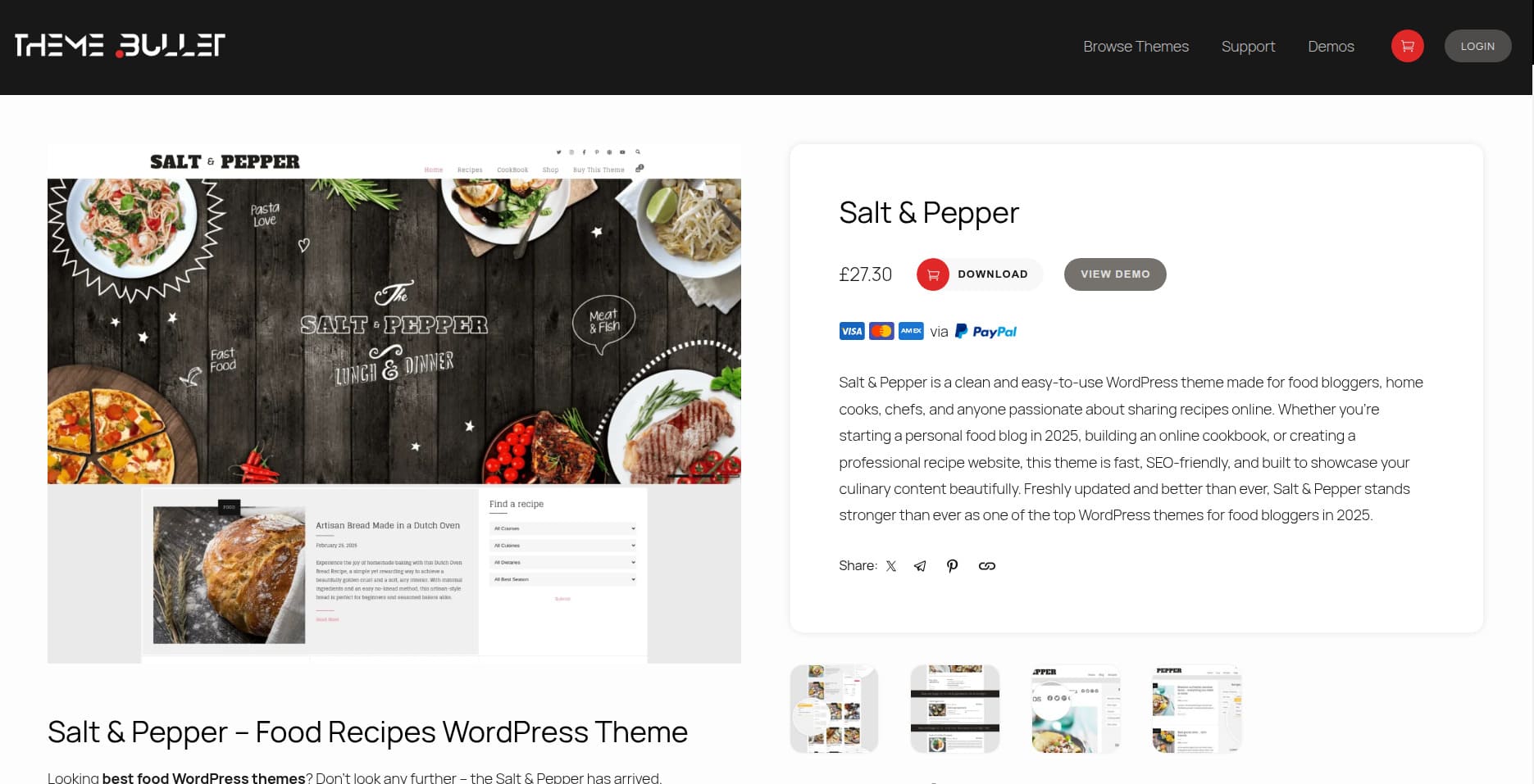 Theme Bullet Theme page